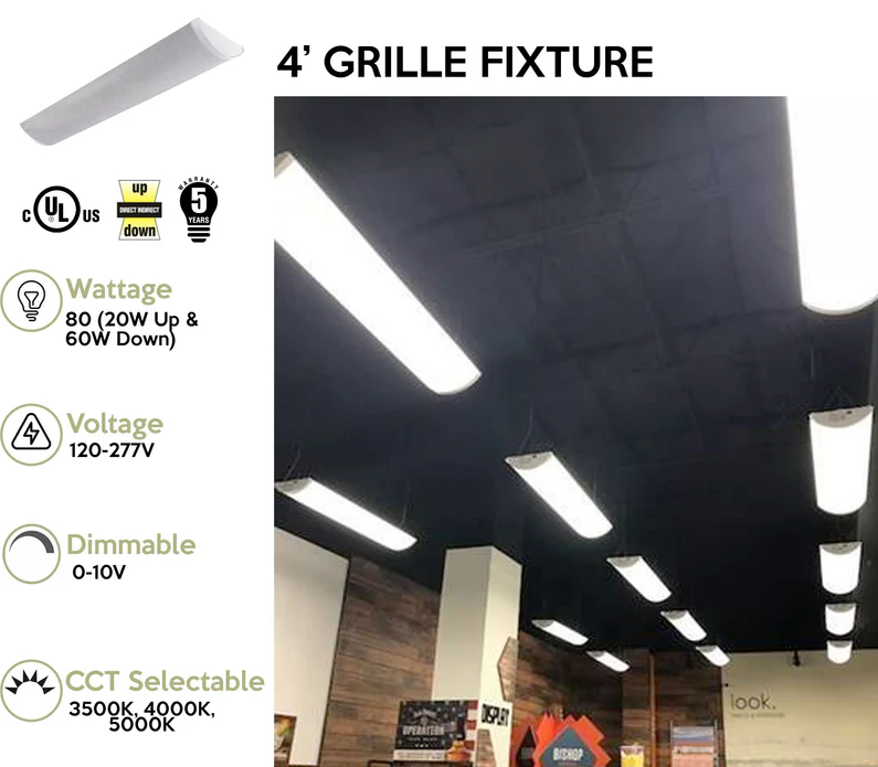 Suspended Light Grille Fixture